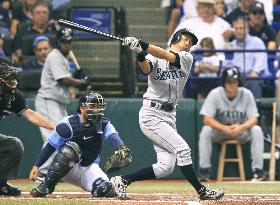 Mariners' Ichiro hitless against Rays