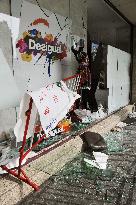 Isetan store damaged amid violence in Thailand