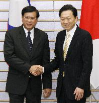 Japan, Laos share concerns over Thai political turmoil