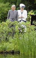 Emperor Akihito, Empress Michiko visit Hakone botanical garden