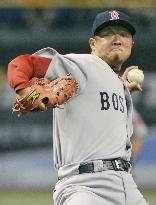 Boston's Okajima pitches vs Rays