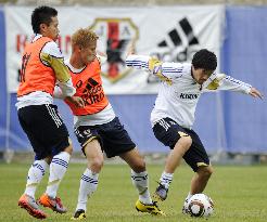 Japan's World Cup squad begin training camp in Switzerland
