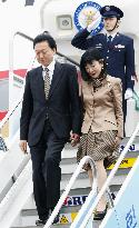 Hatoyama in S. Korea for 3-way summit