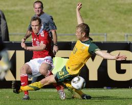 Australia beat Denmark 1-0 in warm-up friendly in S. Africa