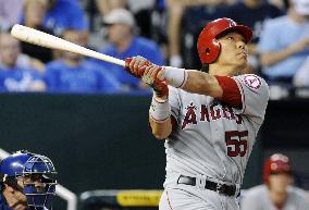 L.A. Angels' Matsui 2-for-4 against Kansas City Royals