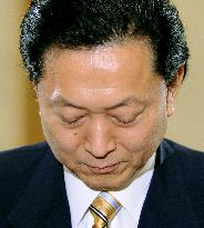 Hatoyama announces resignation after 8 months