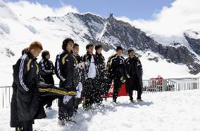 Japan soccer players take Alpine break