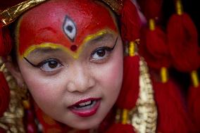 NEPAL-KATHMANDU-KUMARI PUJA