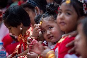 NEPAL-KATHMANDU-KUMARI PUJA