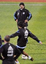 Maradona's Argentina squad practice in Pretoria