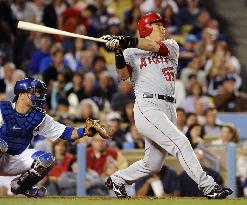 L.A. Angels Matsui 1-for-4 against L.A. Dodgers