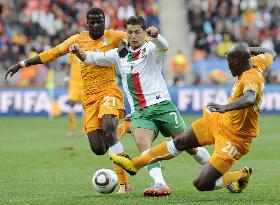 Ivory Coast draw 0-0 with Portugal in World Cup Group G match