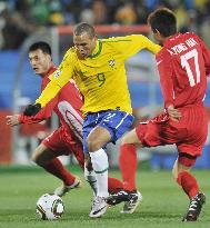 Brazil beats North Korea 2-1 at World Cup