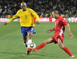 Brazil beats North Korea 2-1 at World Cup