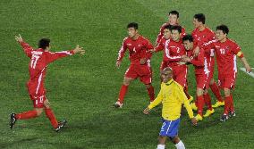 Brazil beats North Korea 2-1 at World Cup