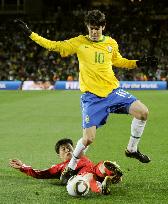 Brazil beat N. Korea 2-1 in World Cup Group G match