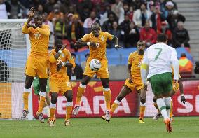 Ivory Coast, Portugal at 0-0 in soccer World Cup