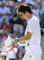 Nishikori defeated by Nadal at Wimbledon tennis