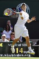 Nishikori defeated by Nadal at Wimbledon tennis