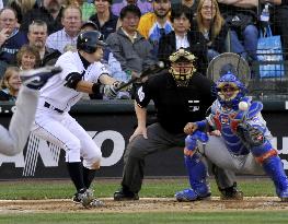 Seattle Mariners' Ichiro 1-for-3 against Chicago Cubs