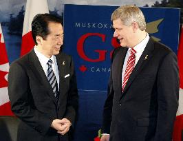 Kan, Harper meet before G-8 summit
