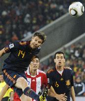 Spain beat Paraguay 1-0