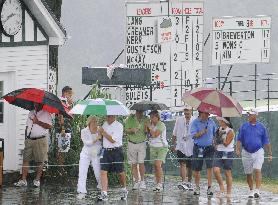 Rain suspends play at U.S. Women's Open