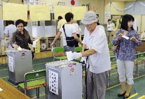 Voting under way for upper house election