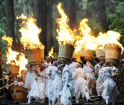 Fire festival at Kumano Nachi Grand Shrine