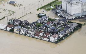 Heavy rain wreaks havoc in western Japan