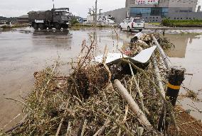 Heavy rain wreaks havoc in western Japan