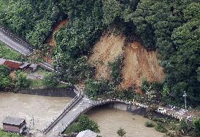 Heavy rain wrecks havoc in western Japan