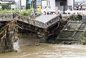 Heavy rain wrecks havoc in western Japan