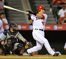 L.A. Angels Matsui 1-for-4 against Seattle Mariners