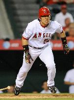 L.A. Angels Matsui 1-for-4 against Seattle Mariners