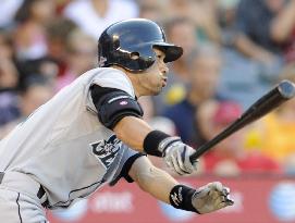 Mariners' Ichiro 1-for-4 against Angels