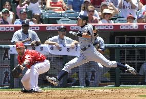 Ichiro plays against Angels