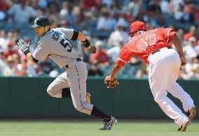 Ichiro plays against Angels
