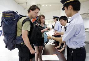Shinkansen services suspended in western Japan