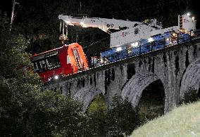 Derailment on Swiss Glacier Express