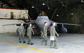 U.S. fighter Raptor at S. Korea base