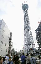 Tokyo Sky Tree tops 400 meters