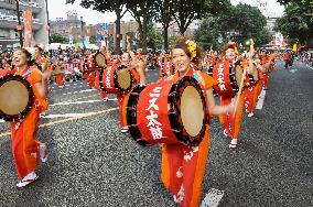 Drummers at Sansa Odori Festival in Iwate