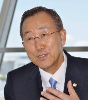 U.N. head Ban commits to realize nuke-free world