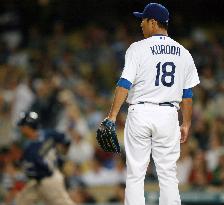 Dodger's Kuroda allows homer vs. Padres