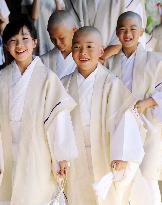 Child priests at Kyoto temple