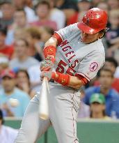 Angels' Matsui plays against Red Sox