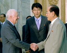 Ex-U.S. President Carter in N. Korea