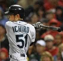Ichiro plays against Red Sox