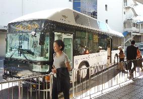 Solar-powered bus